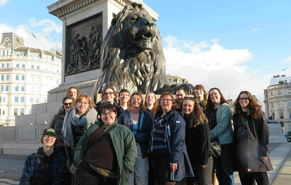 Students Trafalgar Square London